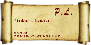 Pinkert Laura névjegykártya